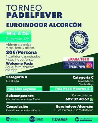 poster del torneo FESTIVO PADEL FEVER - ABIERTO A PAREJAS MASC, FEM Y MIXTAS