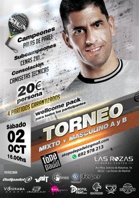 poster del torneo TORNEO DE PADEL MIXTO - MASCULINO