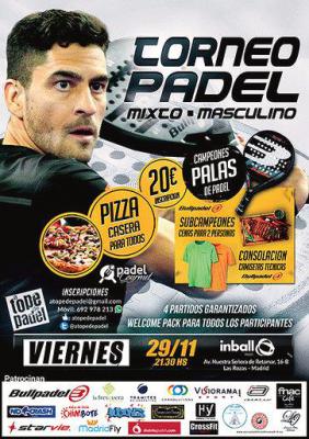 poster del torneo TORNEO DE PADEL MIXTO - MASCULINO