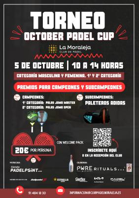 poster del torneo OCTOBER PADEL CUP