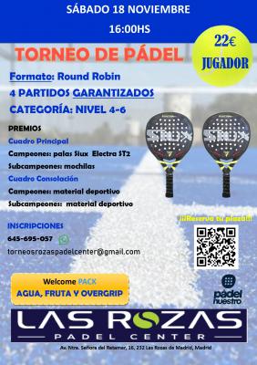 poster del torneo TORNEO DE PÁDEL