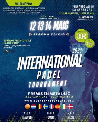 poster torneo INTERNATIONAL PADEL TOURNAMENT