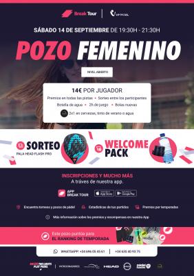 poster del torneo POZO FEMENINO VIMPADEL