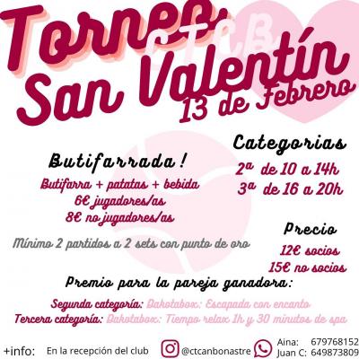 poster del torneo TORNEIG DE SANT VALENTÍ