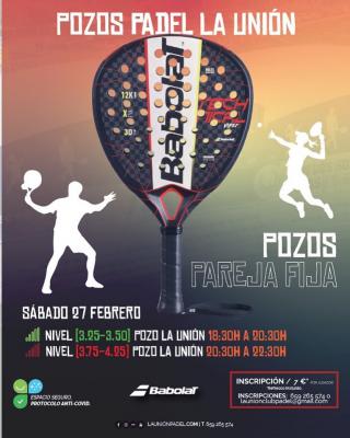 poster del torneo POZOS DE PADEL LA UNION