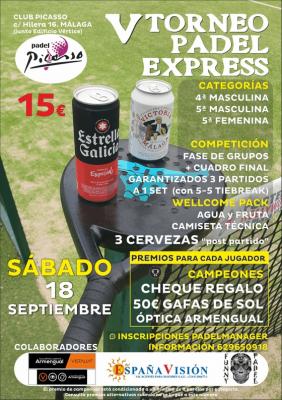 poster del torneo V EXPRESS SÁBADO PICASSO