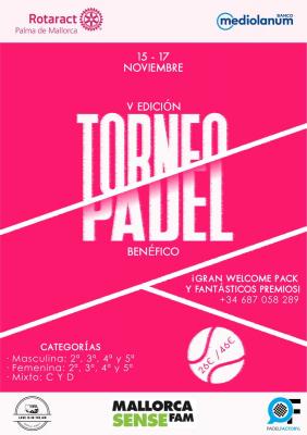 poster torneo V TORNEO PADEL ROTARACT