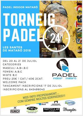 poster del torneo TORNEIG PADEL 24H