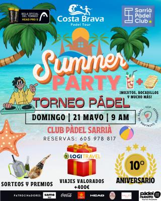 poster del torneo COSTA BRAVA PADEL TOUR: SUMMER PARTY