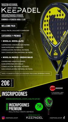 poster del torneo TORNEO KEEPADEL & EUROINDOOR