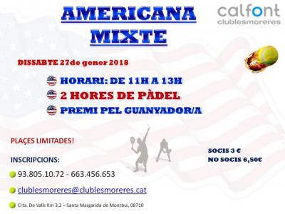 poster torneo AMERICANA MIXTE