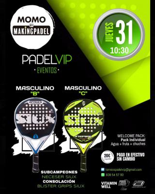 poster del torneo TORNEO PADELVIP