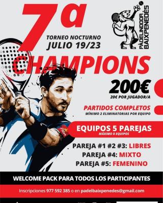 poster del torneo VII EDICIÓN DE LA CHAMPIONS X EQUIPOS