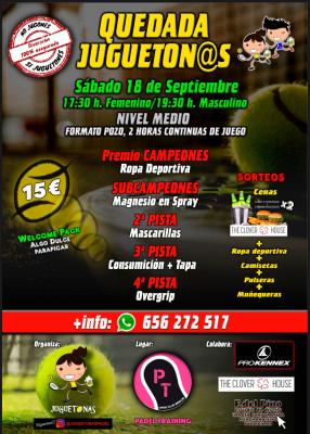 poster del torneo QUEDADA JUGUETONAS FEMENINA Y MASCULINA