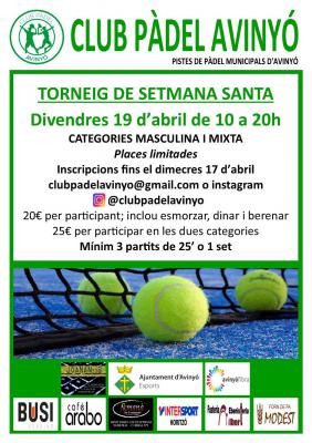 poster del torneo TORNEIG DE SETMANA SANTA