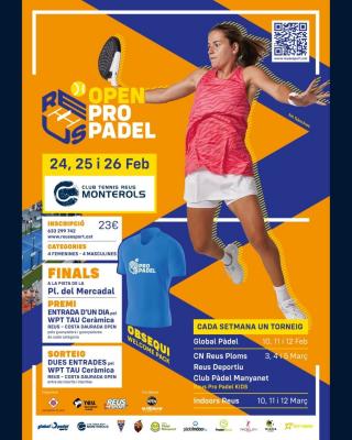 poster torneo 2º OPEN PADEL PRO REUS