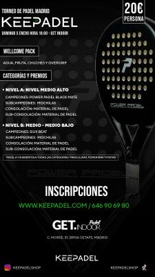 poster del torneo TORNEO KEEPADEL & GET INDOOR