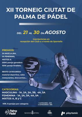 poster del torneo XII TORNEIG CIUTAT DE PALMA DE PÁDEL