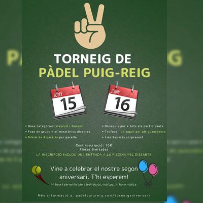 poster torneo TORNEIG PUIG-REIG