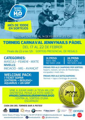 poster del torneo TORNEIG CARNAVAL JENNYNAILS PADEL