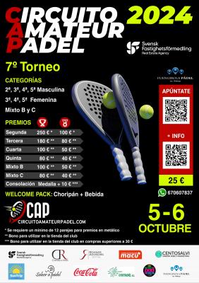 poster del torneo 7º TORNEO CAP 2024 FUENGIROLA PADEL WEKAP