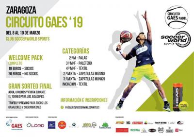 poster del torneo CIRCUITO GAES 2019