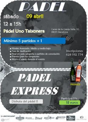 poster del torneo PLAZAS DISPONIBLES!   MINITORNEO EXPRESS