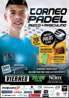 poster del torneo TORNEO DE PADEL MIXTO - MASCULINO