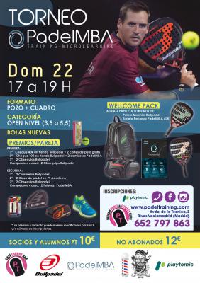 poster del torneo TORNEO PADELMBA