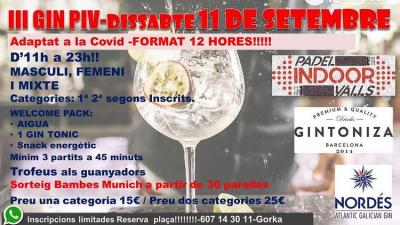 poster del torneo III GIN PIV