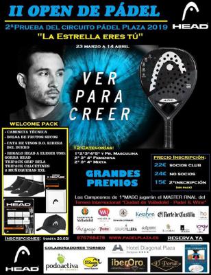 poster del torneo II OPEN CIRCUITO PÁDEL PLAZA