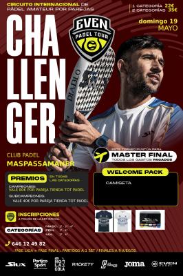 poster del torneo 2DO CHALLENGER EVEN PADEL MAS PASSAMANER