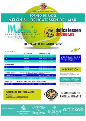 poster del torneo TORNEO MELON´S - DELICATESSEN DEL MAR