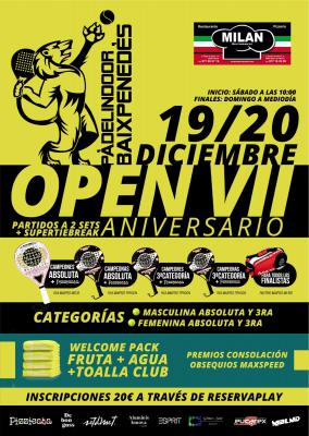 poster del torneo OPEN VII ANIVERSARIO