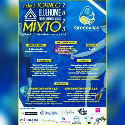 poster del torneo TORNEO MIXTO BLUEHOME