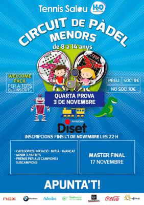 poster del torneo 4ª PROVA DEL CIRCUIT DE MENORS