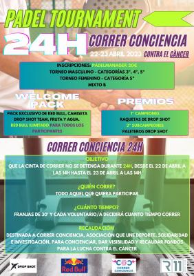 poster del torneo R11 PADEL TOURNAMENT , CORRER CONCIENCIA