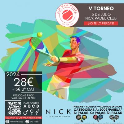 poster torneo V TORNEO PIMPAMPADEL