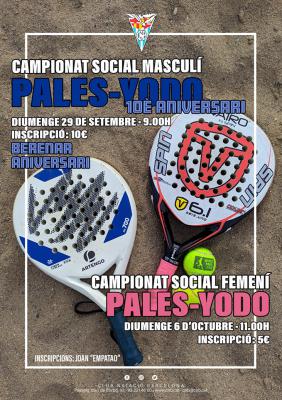 poster torneo CAMPIONAT SOCIAL FEMENÍ DE PALES-YODO