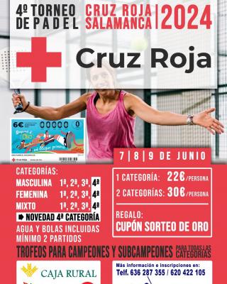 poster torneo 4º TORNEO DE PÁDEL CRUZ ROJA SALAMANCA