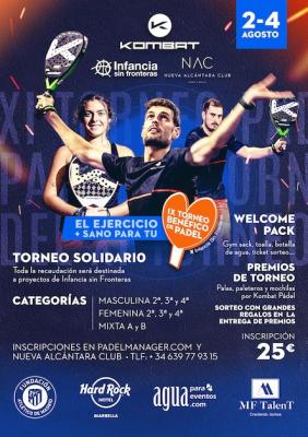 poster del torneo IX TORNEO INFANCIA SIN FRONTERAS