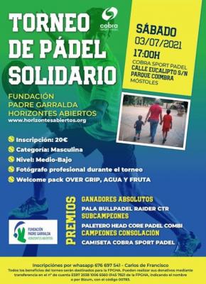 poster del torneo TORNEO SOLIDARIO FUNDACION PADRE GARRALDA HORIZONTES ABIERTOS