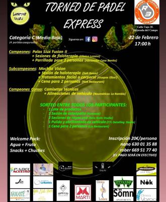 poster del torneo TORNEO DE PADEL EXPRESS