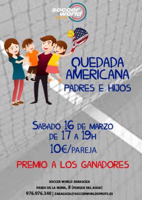 poster del torneo QUEDADA AMERICANA PADRES E HIJOS