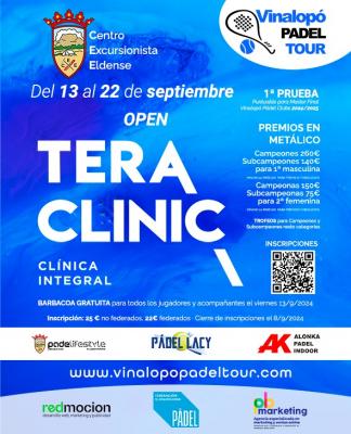 poster torneo OPEN TERA CLINIC