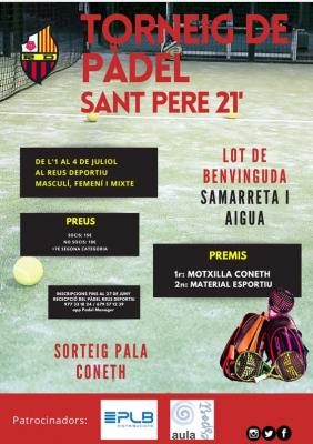 poster del torneo TORNEIG SANT PERE 2021