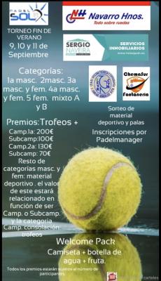 poster torneo TORNEO FIN DE VERANO