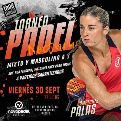 poster del torneo TORNEO MIXTO & MASCULINO 