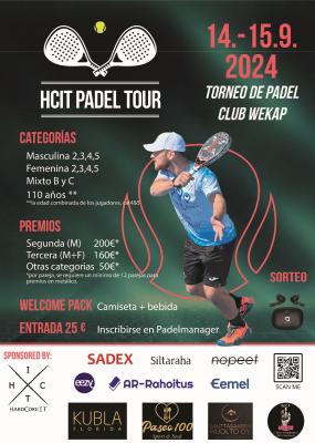 poster torneo HCIT PADEL TOUR II