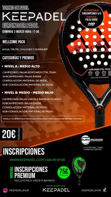 poster del torneo TORNEO KEEPADEL & EUROINDOOR